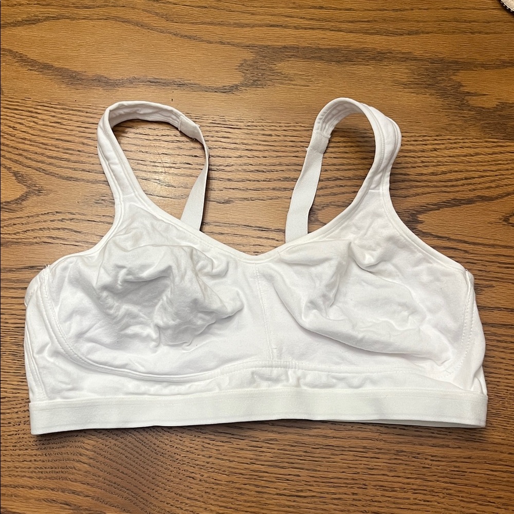 Just My Size White Wireless Everyday Bra